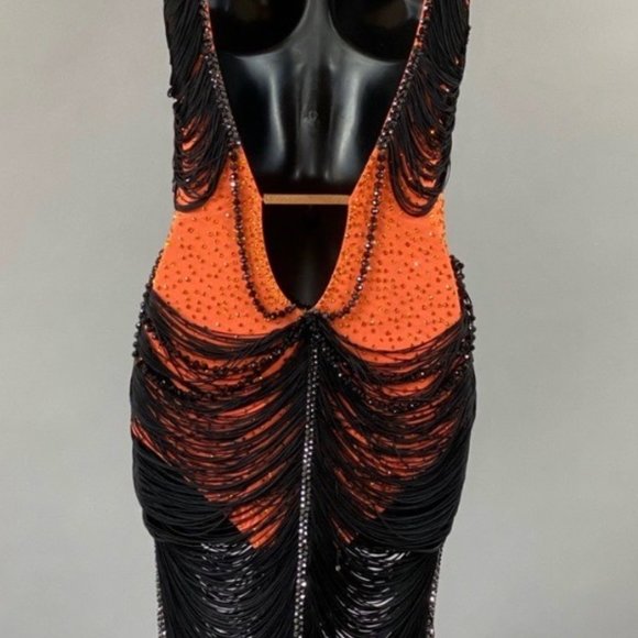 SOLD IN BUNDLE PROFESSIONAL LATIN/RHYTHM COSTUME- - Picture 3 of 4